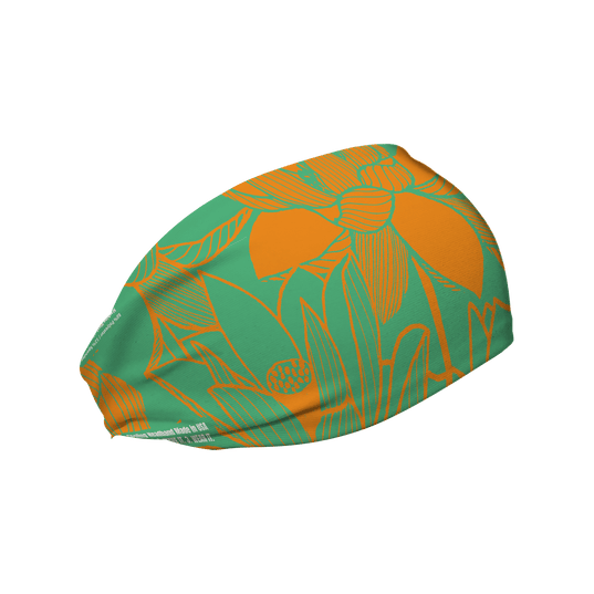 Cooling Headband: Lotus Orange Green