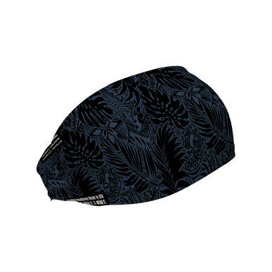 Cooling Headband: Tribal Black Smoke (Blue)