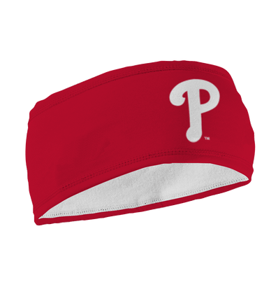Phillies Fleece Headband: Red Cap Logo