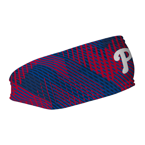Phillies Fleece Headband: Sport Plaid
