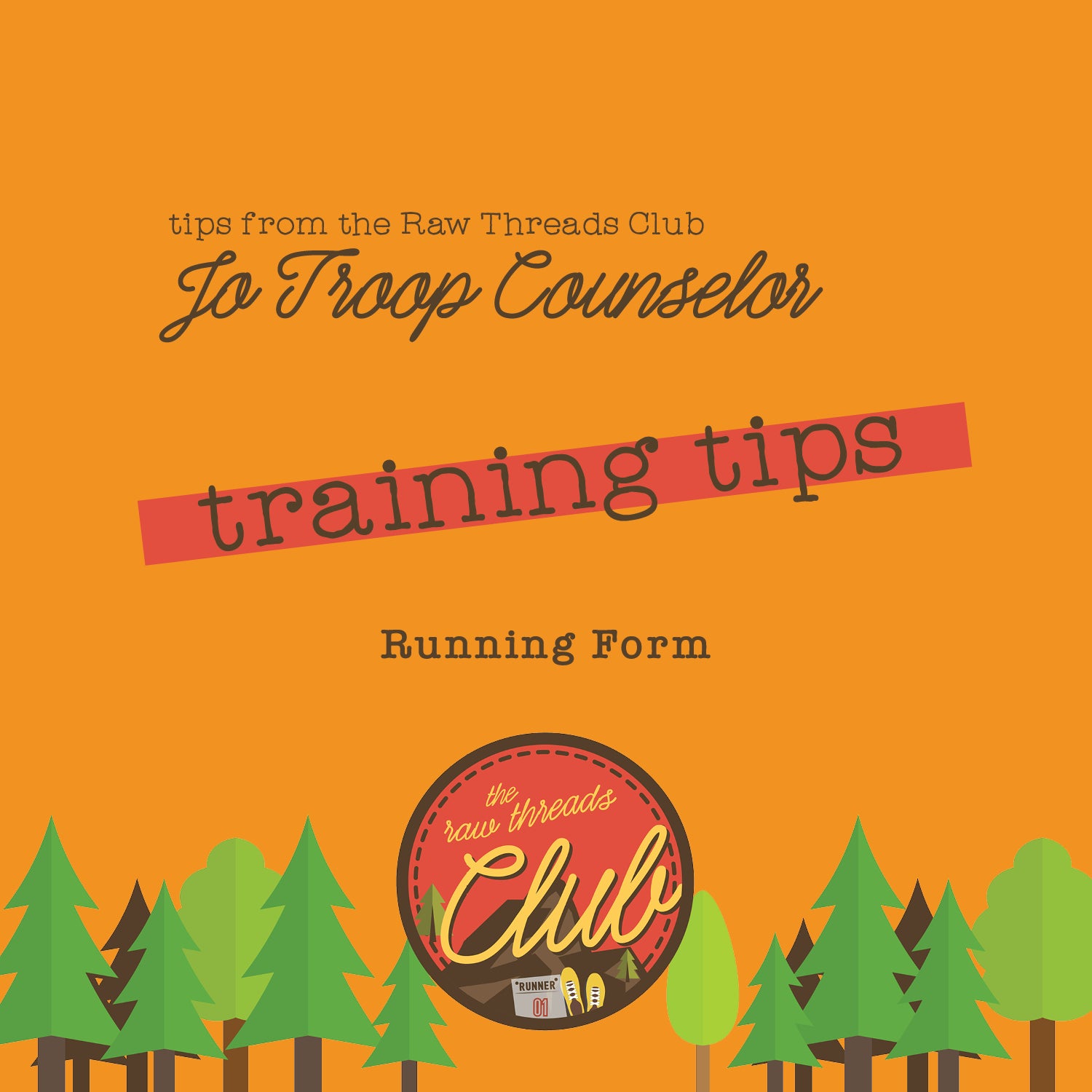 Training Tip: RUNNING FORM