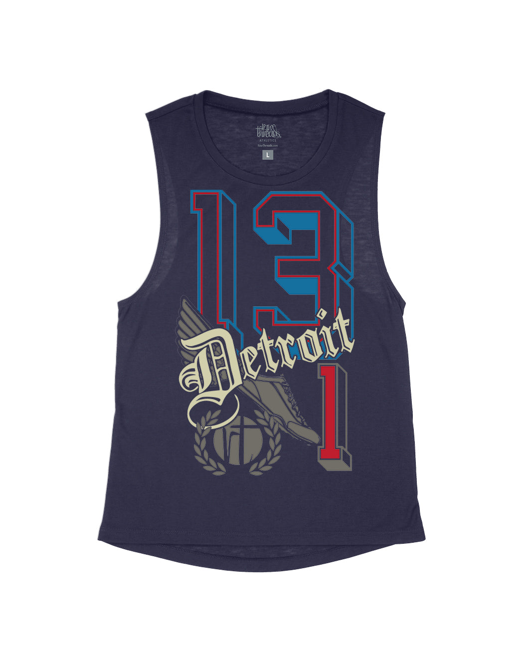 Detroit Varsity 13.1 Block Letters