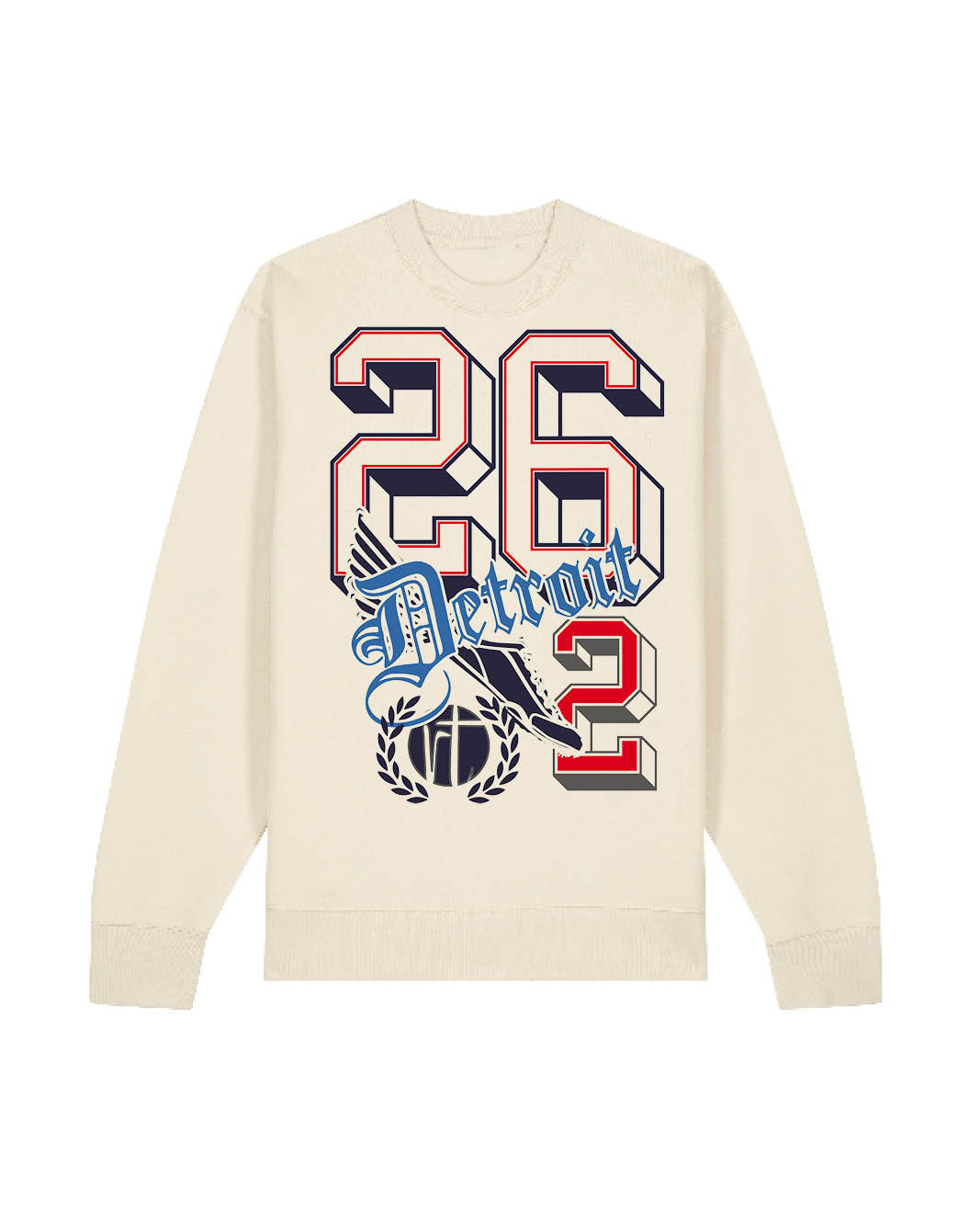 Detroit Varsity 26.2 Block Letters