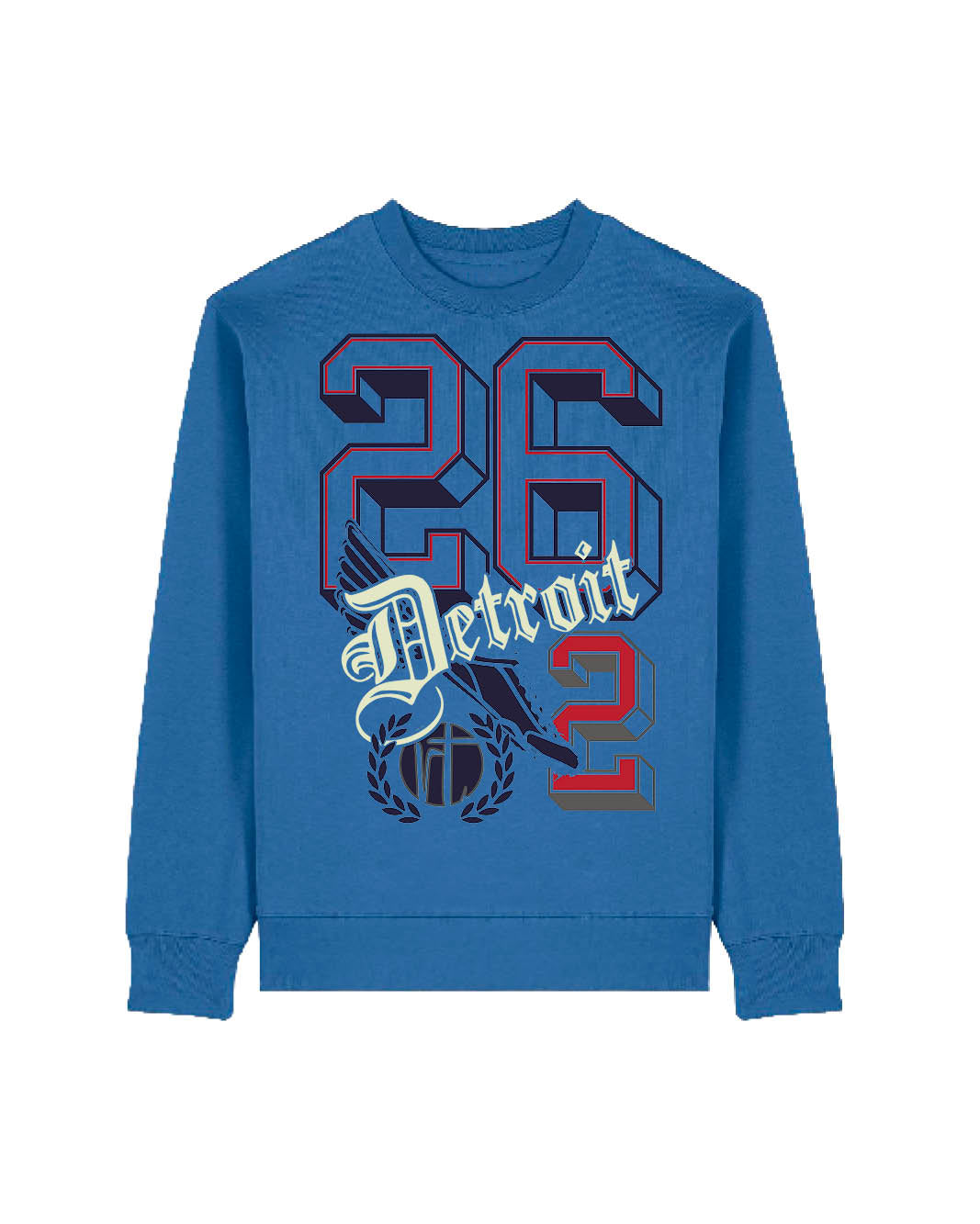 Detroit Varsity 26.2 Block Letters