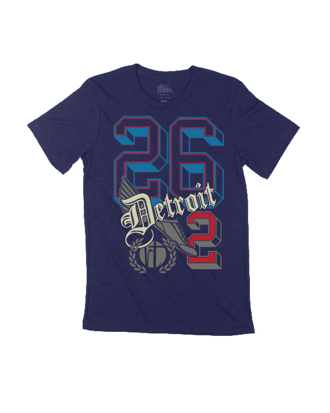 Detroit Varsity 26.2 Block Letters