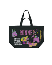 48.6 Mile Runner Recycled Oversized Tote Bag
