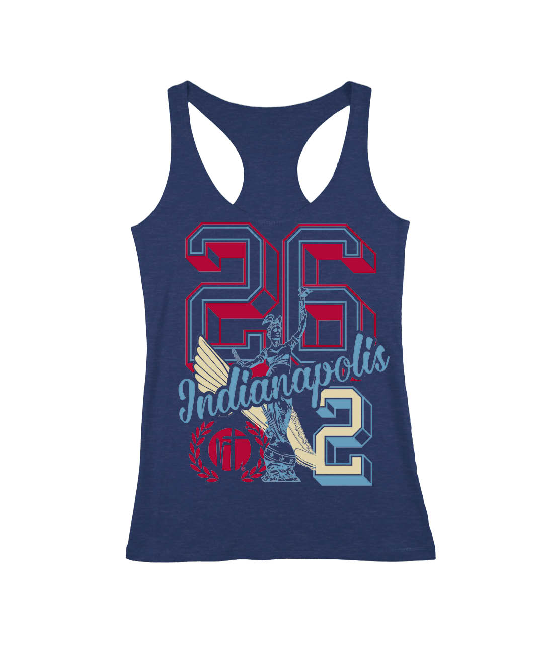 Indianapolis Varsity 26.2 Block Letters