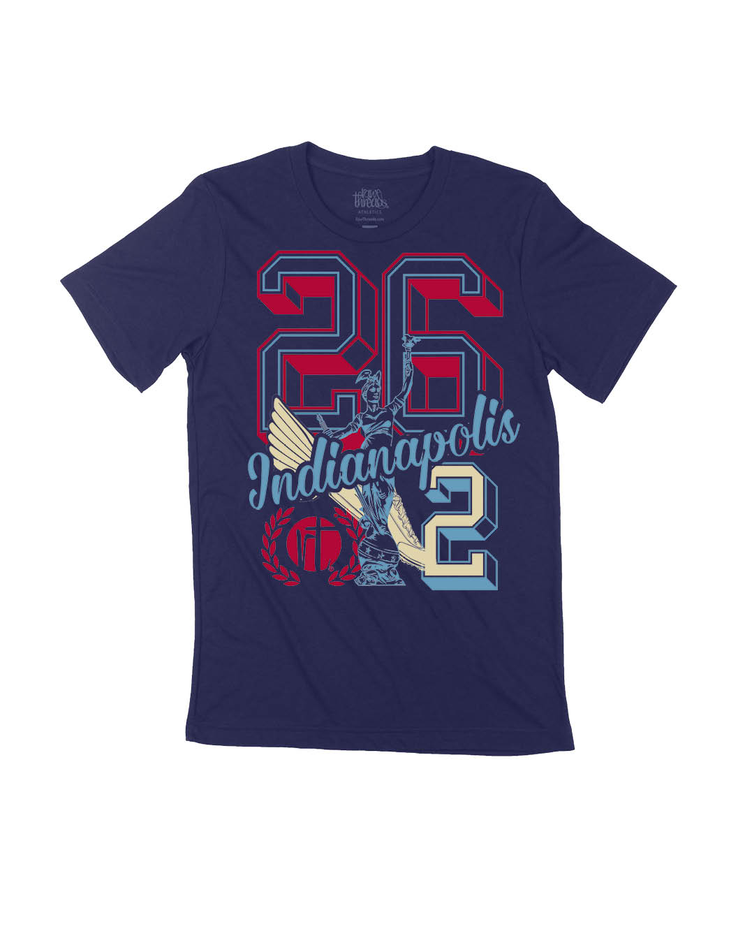 Indianapolis Varsity 26.2 Block Letters