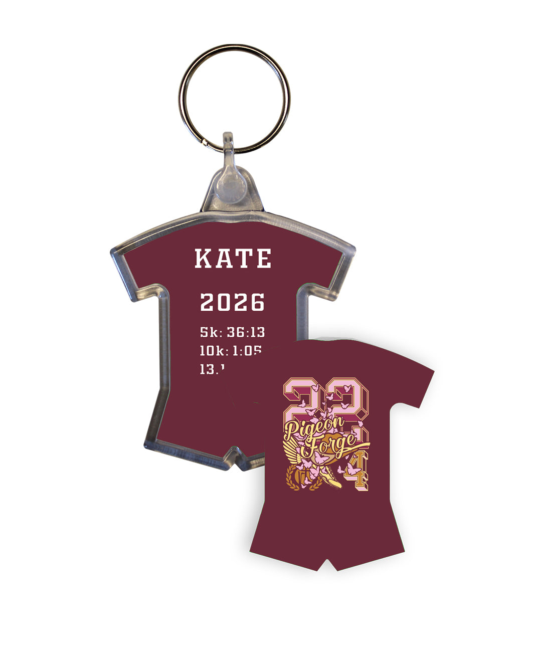 Run 22.4 Miles at Pigeon Forge Sport Keychain