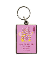 Run Pigeon Forge Dome Metal Keyring