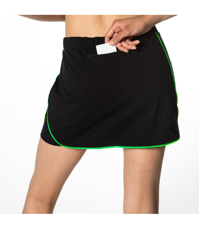 Fusion Running Skirt in Lime Piping