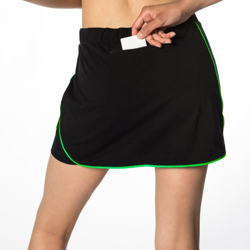 Fusion Running Skirt in Lime Piping