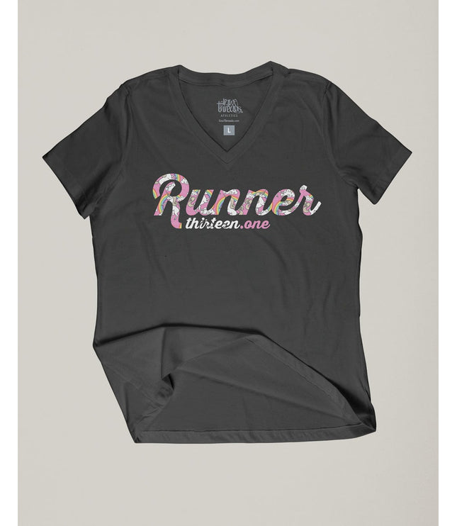 Unicorn Runner Relaxed V-Neck (customize your distance)