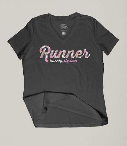 Unicorn Runner Relaxed V-Neck (customize your distance)