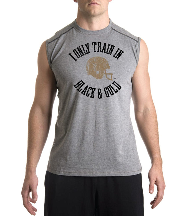 Vintage ‘I Only Train in Black & Gold’ Sleeveless T
