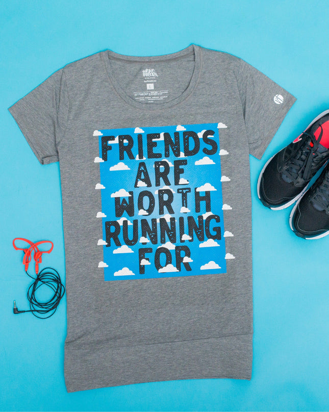 Friends are worth Running for Core Banded Crew