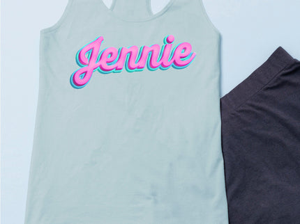 'Customize your own' Pink Doll Text