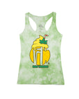 Green Tie-Dye Racerback