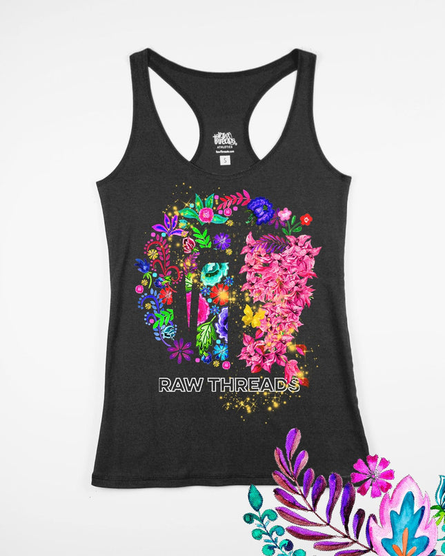 Raw Threads Family Flowers Logo