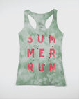 Green Tie-Dye Racerback