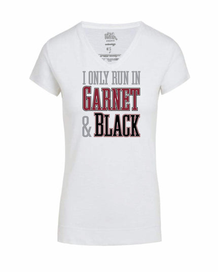 I Only Run in Garnet & Black V