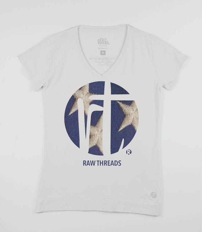 Raw Threads Logo Blue with White Stars Core V