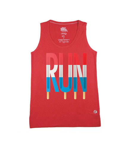 Red, White, and Blue Popsicle BIG RUN Equilibrium Tank