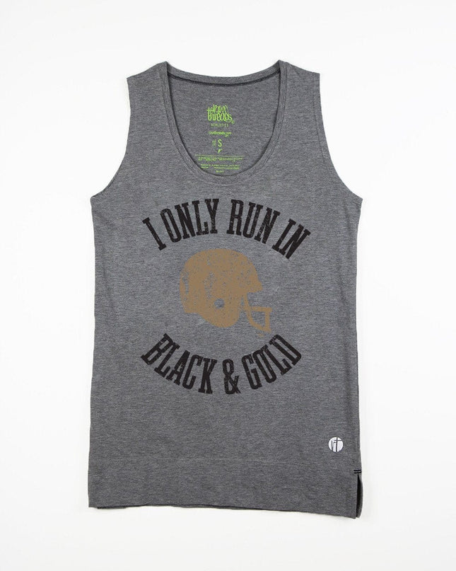 Vintage ‘I Only Run in Black & Gold’ Half Marathon Equilibrium Tank