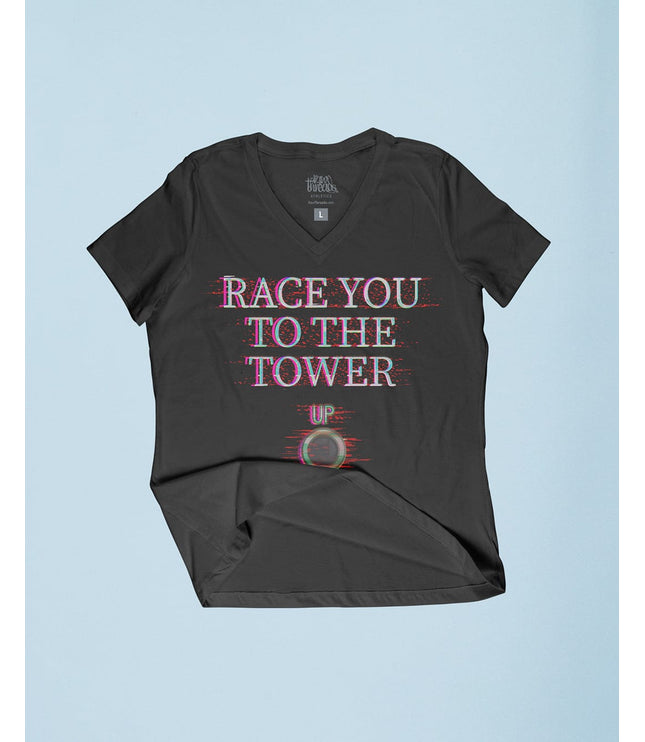 Race You To The Tower Relaxed V-Neck