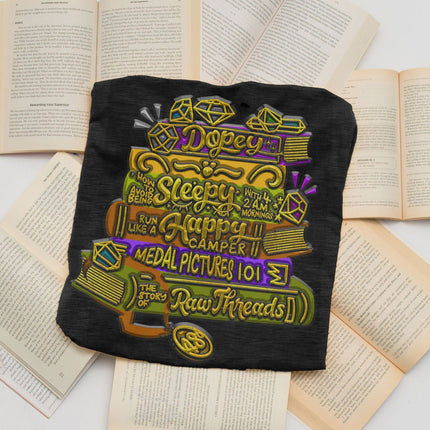 Lightweight inks and fabrics.