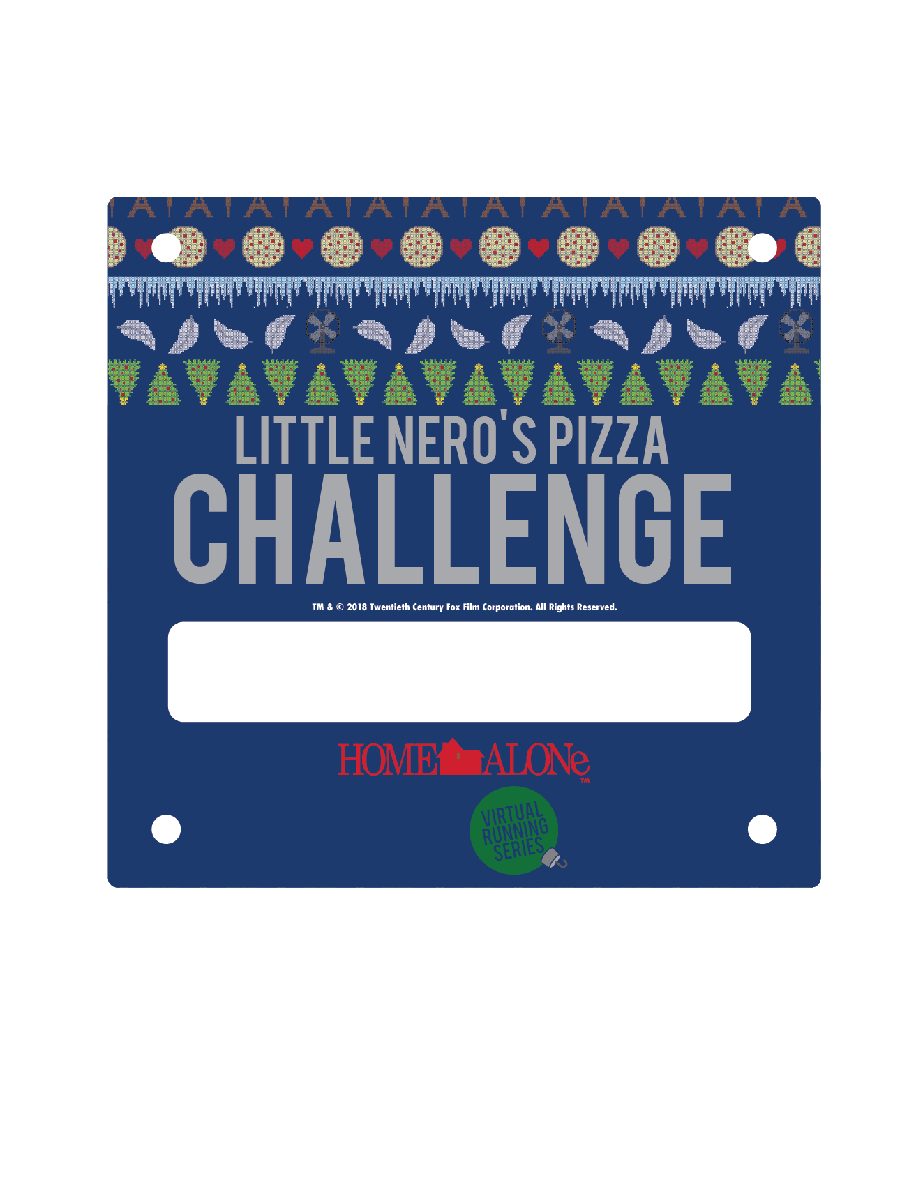 Home Alone Little Nero's Pizza Challenge 9.3 Miles Virtual Race (3 medals)