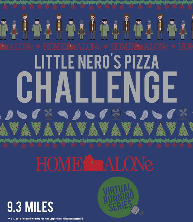 Home Alone Little Nero's Pizza Challenge 9.3 Miles Virtual Race (3 medals)