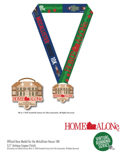 Home Alone Little Nero's Pizza Challenge 9.3 Miles Virtual Race (3 medals)