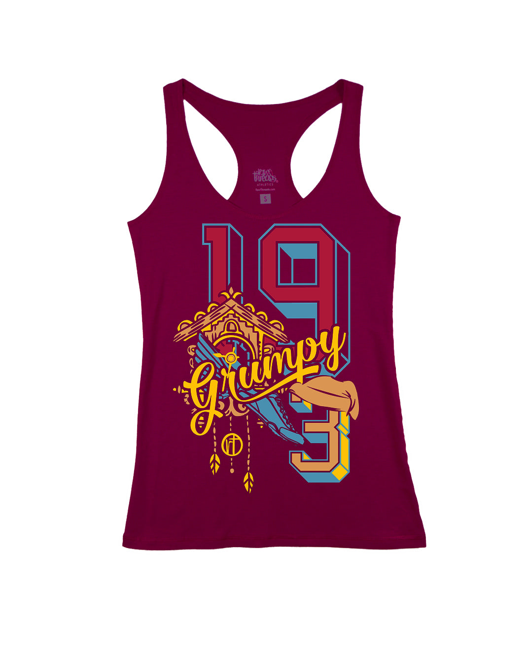 Grumpy 19.3 Miles Varsity Block Letters