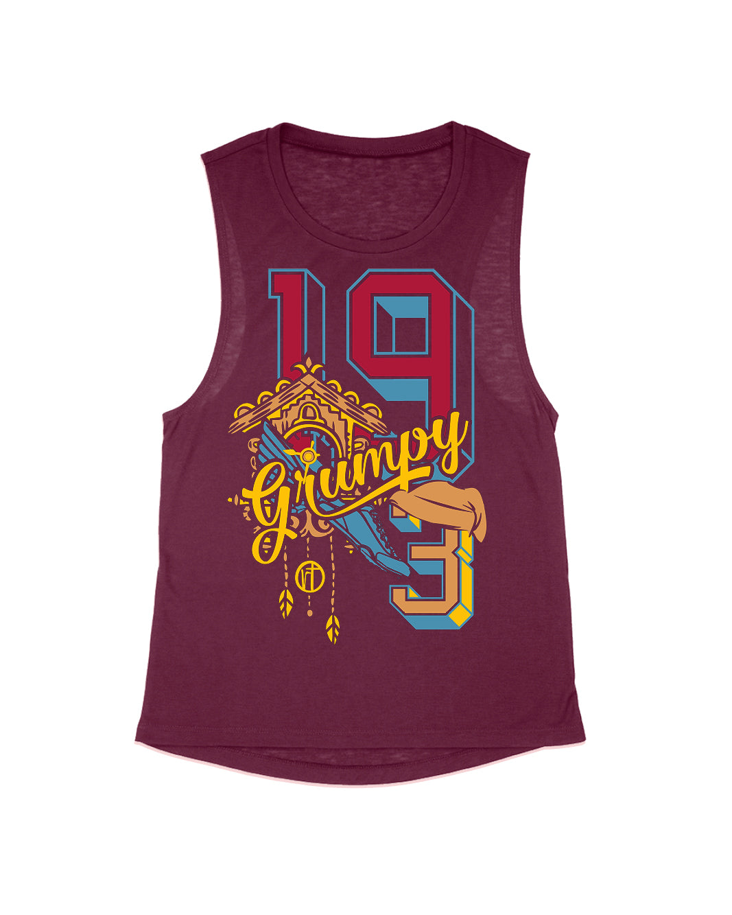Grumpy 19.3 Miles Varsity Block Letters
