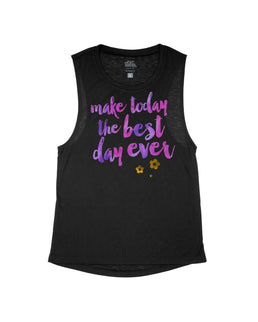 Black Flowy Tank / XS