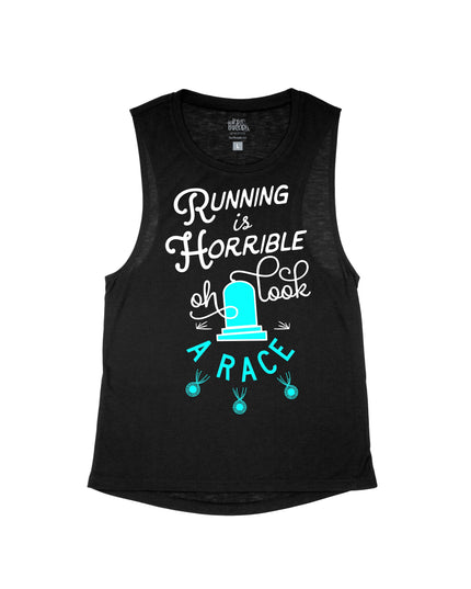 Beware Running is Horrible Oh Look a Race Flowy Tank