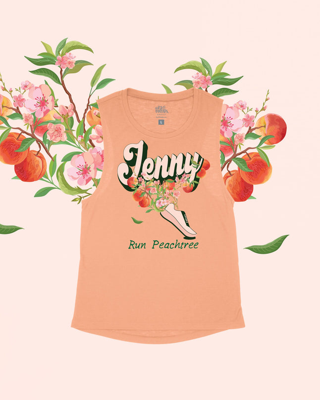 Custom Peach Runner Flowy Tank