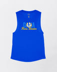 Royal Blue Flowy Tank