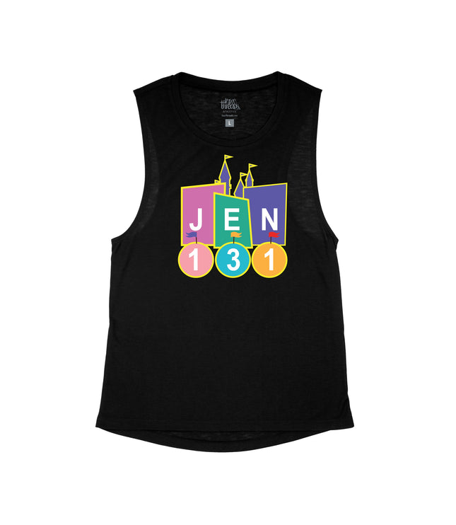 Customize Your West Coast Name and Distance Flowy Tank