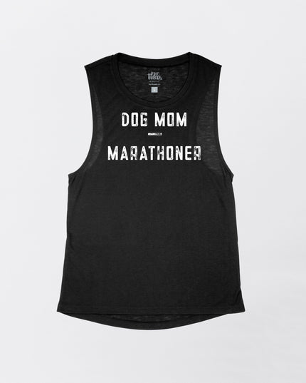 Dog Mom Marathoner or Half Marathoner Flowy Tank