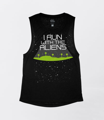 I Run With the Aliens Flowy Tank
