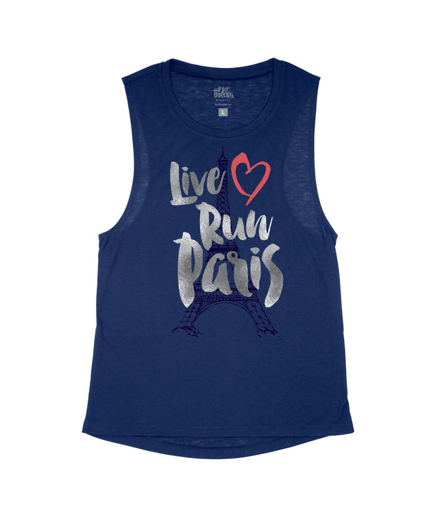 Live Love Run Paris Flowy Tank