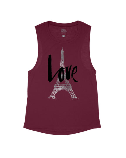 LOVE Paris (Eiffel Tower) Flowy Tank