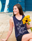 Midnight Flowy Tank