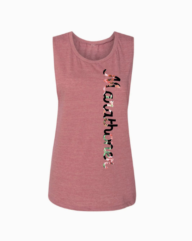 Marathoner Flowers Flowy Tank