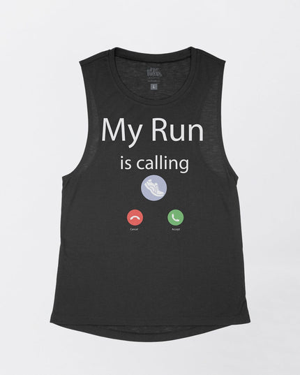 My Run is Calling Flowy Tank