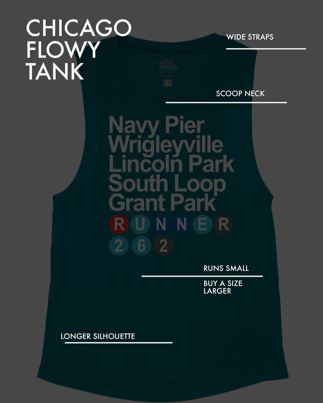 Mystery Chicago Flowy Tank