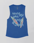 Royal Blue Flowy Tank