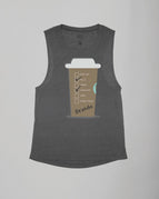 Black Heather Flowy Tank
